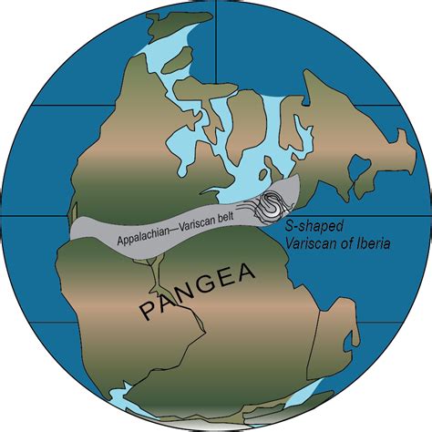 Pangaea Plate Tectonics Seafloor Spreading Png Clipar