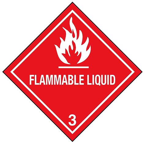 Dot Labels Flammable Liquid 4 X 4 S 360 Uline