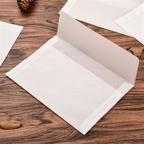 Translucent Envelopes Set 10pc Transparent Envelope T Etsy