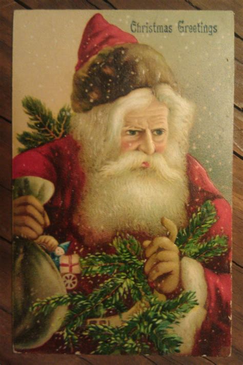 Vintage Christmas Postcard Santa Claus