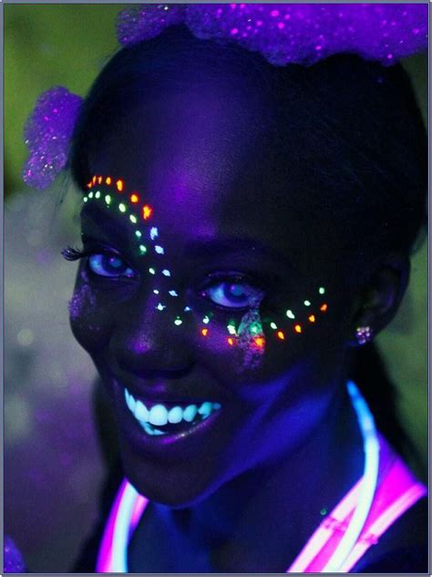 Blacklight Face Paint Ideas Neon Face Paint Glow Face Paint Uv Face