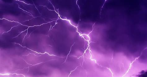A Purple Sky And Horizontal Lightning Only God Could Come Up With