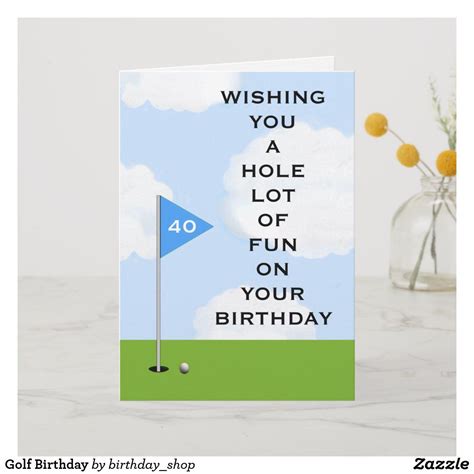 Golf Birthday Card Zazzle Golf Birthday Cards Birthday Cards For Friends Birthday Card Sayings