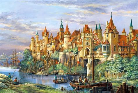 Castorland Puzzle 3000 City Rothenburg Germany Medieval