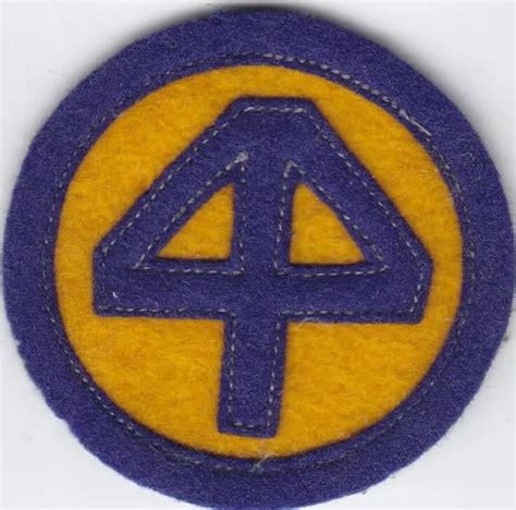 Original 1930s Wwii Us Army 44th Infantry Division Patch Multi Piece