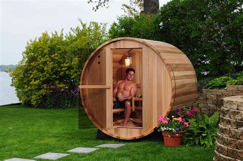 New Indooroutdoor Barrel Sauna Kit 4 Person Free