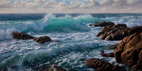 Painting Waves Waves Seascape Paintings Ocean Painting