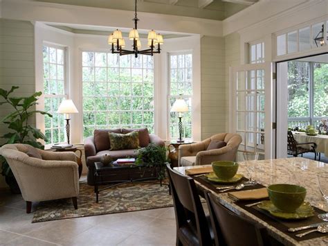 Cozy Kitchen Sitting Area With Bay Window Backdrop Hgtv