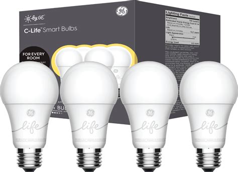 Shop C By Ge C Life A19 Bluetooth Smart Led Light Bulb 4 Pack White