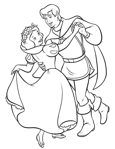 Blancanieves Para Colorear Pintar E Imprimir