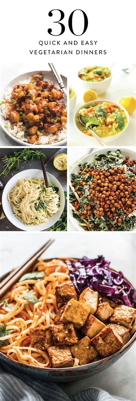 We also love adding parmesan cheese, which melts into the dressing as well as a handful of fresh mozzarella balls. 40 Easy Vegetarian Dinner Ideas You Can Make in 30 Minutes ...