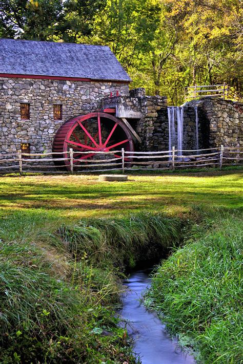 Historic Grist Mill In Sudbury Photograph By Luke Moore Pixels