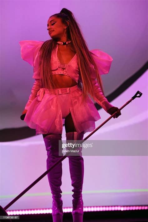 Ariana Grande Performs Onstage During The Sweetener World Tour