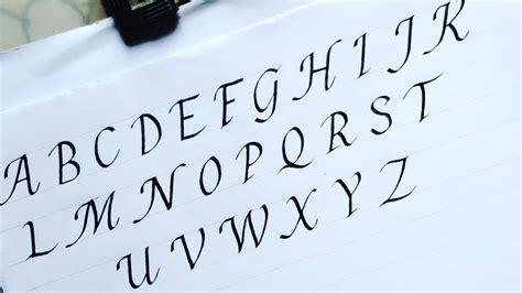 Italic Calligraphy A Z Capital Letters Atoz Writing Italic Font