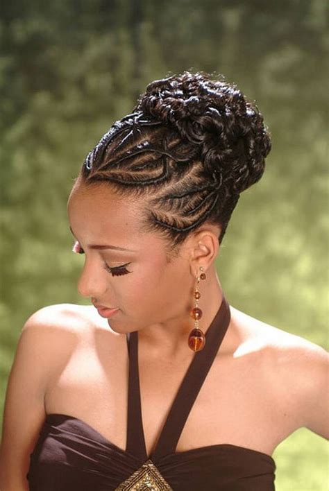 And look how great it looks on a braids updo style! African American French Braid Updo Hairstyles | Hair ...