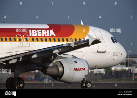 Winglet And Cfm56 5a1 Jet Engine Cowling Of An Iberia Airbus A320 200