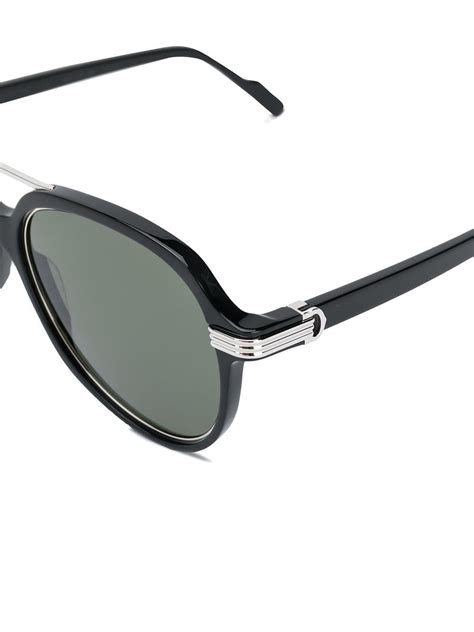 Cartier C Décor Sunglasses In Black For Men Lyst