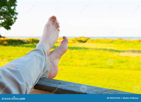 Crossed Feet Stock Photo Image Of Lifestyle Beach Legs 59223184