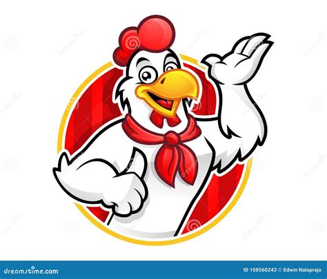 Chicken Mascot In Set Vector Illustration 110043460