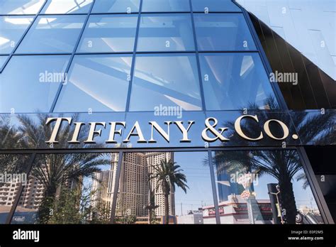 Tiffany And Co Logo On A Shop Front In Las Vegas Stock Photo Alamy