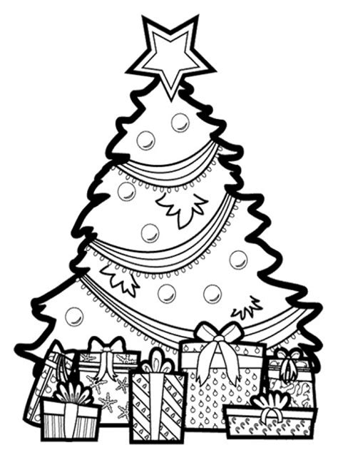 Https://wstravely.com/coloring Page/christmas Tree With Presents Coloring Pages