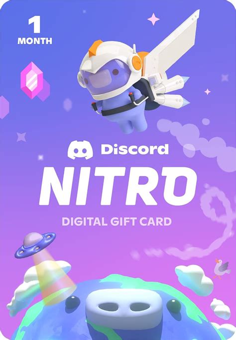 Discord Nitro 1 Month Subscription T Card Shogundeals