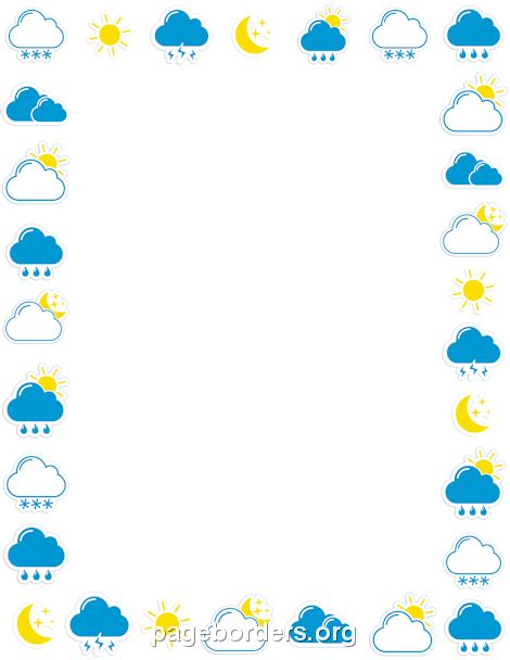 Weather Border Clip Art Page Border And Vector Graphics