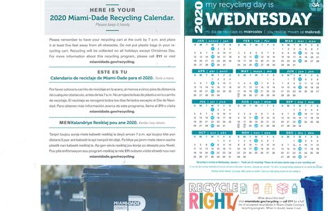 Miami Dade Recycling Calendar 2022 Printable Word Searches