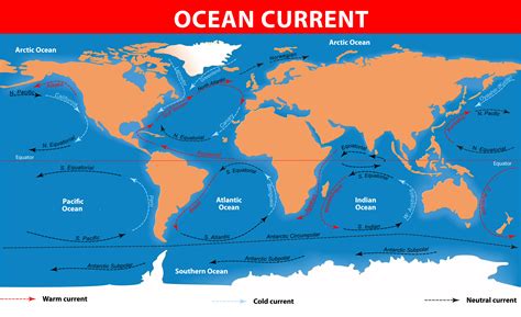 Ocean Currents Map For Kids