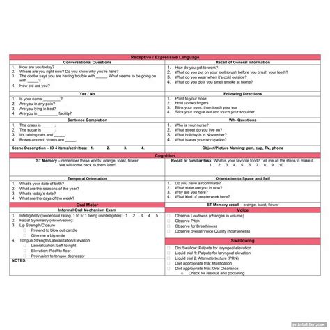 Adult Cognitive Worksheets Printable