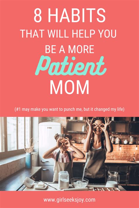 8 Habits To Be A More Patient Mom