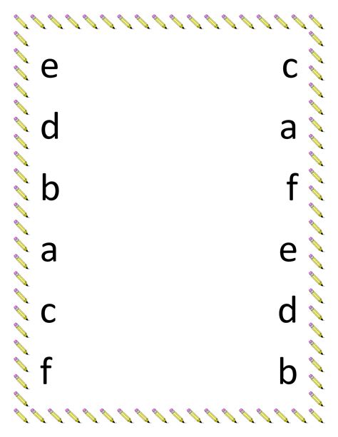 Alphabet Matching Worksheets For Pre K