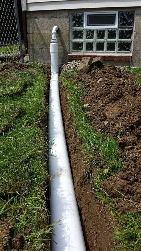 Exterior Drainage Solutions For Basement Sump Pump System Discharge Water And Freeze Prevention