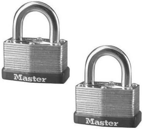 Master Lock Warded Steel Padlock 2 Pack