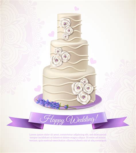 Wedding Cake Illustration 482625 Vector Art At Vecteezy