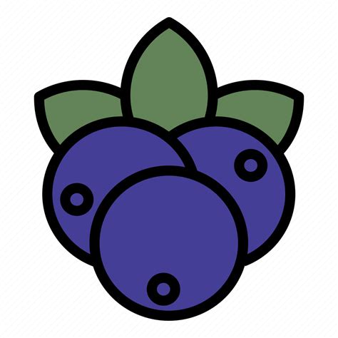 Blueberries Blueberry Icon Download On Iconfinder