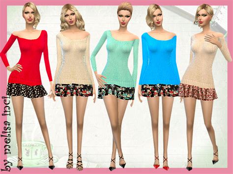 Knitted Outfit By Melisa Inci At Tsr Sims 4 Updates