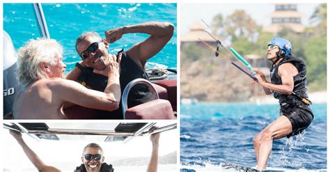 Nutrūktgalviškos Baracko Obamos atostogos Karibuose jėgos aitvarai ir