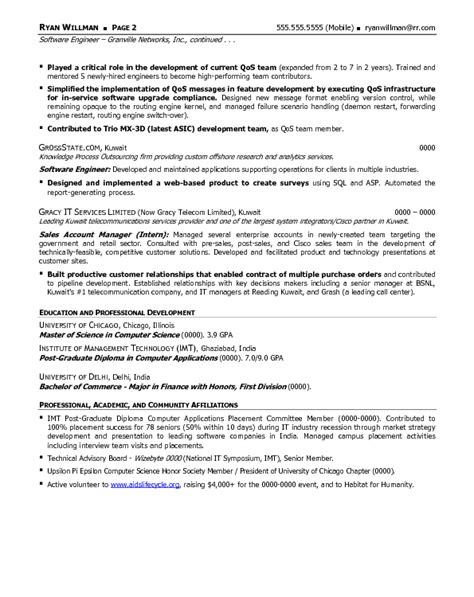 Software engineer resume helps the candidates to create killer resumes by providing samples, templates, and ideas. Resume Sample 19 - Software Engineering Professional ...