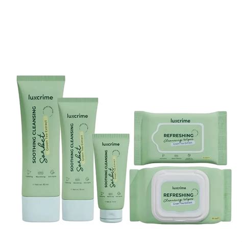 Jual Luxcrime Soothing Cleansing Sorbet Refreshing Cleansing Wipes