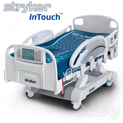 3d Models Miscellaneous Medical Bed Stryker Intouch