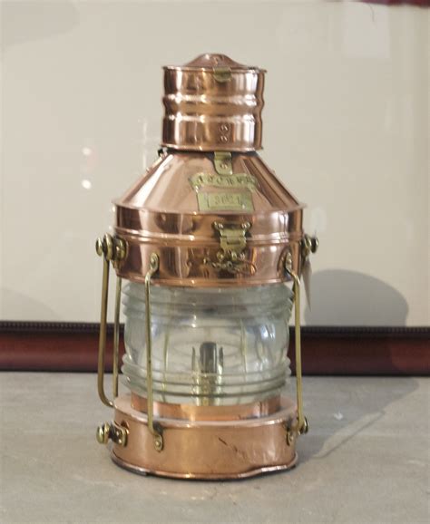 Copper And Brass Ships Anchor Lantern By Meteorite Lannan Gallery