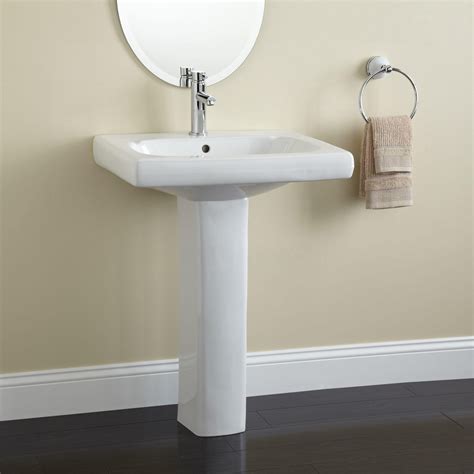 Modern Pedestal Sink With Towel Bar Homesfeed