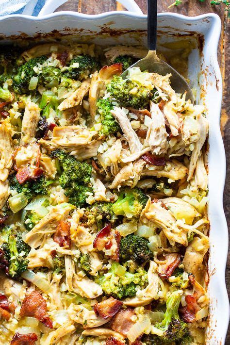 Heat the oil in a casserole with a lid. Paleo Chicken Broccoli "Rice" Casserole | Recipe | Paleo ...
