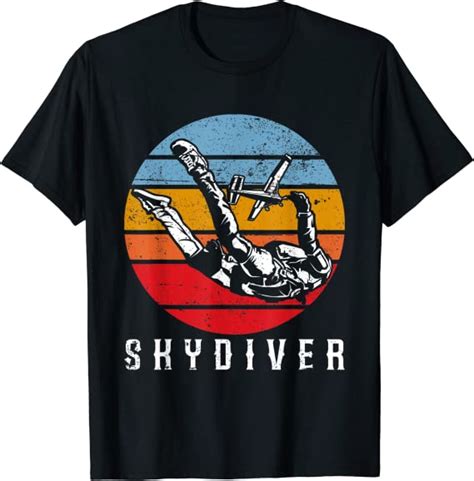 Vintage Skydiver Tshirt Skydive Parachuting T Skydiving T Shirt