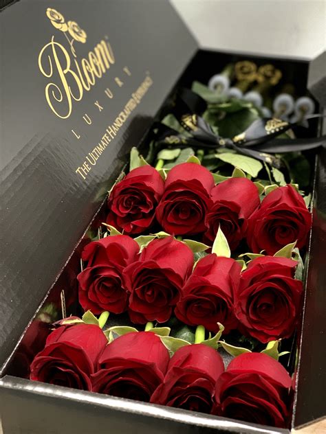 Luxury Roses Delivery Long Stem Roses In A Box Flower T Ideas