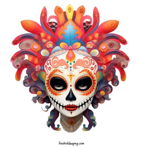 Day Of The Dead Skelita Calaveras Sugar Skull Skull Mask For Skelita