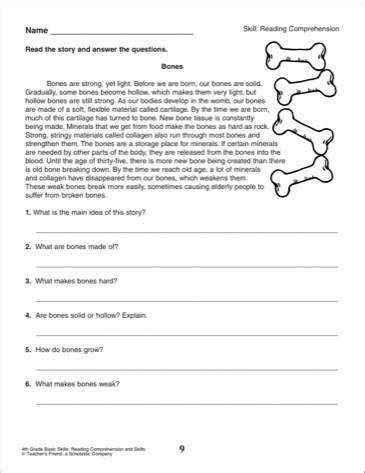 Science reading comprehension worksheets 4th grade. Reading Comprehension Worksheets 3rd Grade ...