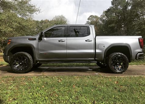 22×10 4play 4p80 On 2020 Gmc Sierra 1500 At4 Leveled Element Wheels