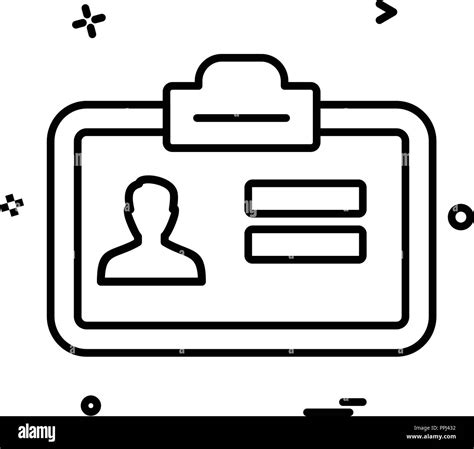 Id Card Icon Design Vector Stock Vector Image And Art Alamy